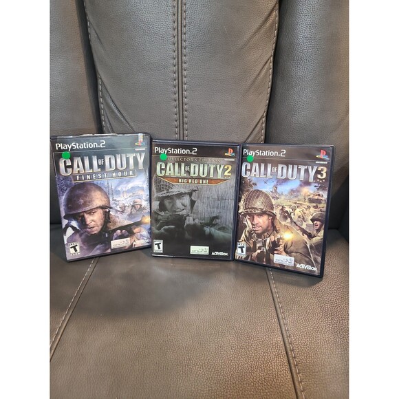 Playstation 2 PS2 Call of Duty Lot - Finest Hour, Big Red One, Call of Duty 3 - Picture 1 of 10